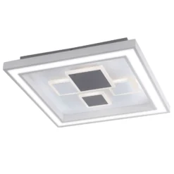Paul Neuhaus LED-Deckenleuchte Eliza, weiß, Metall, 48x48 cm
