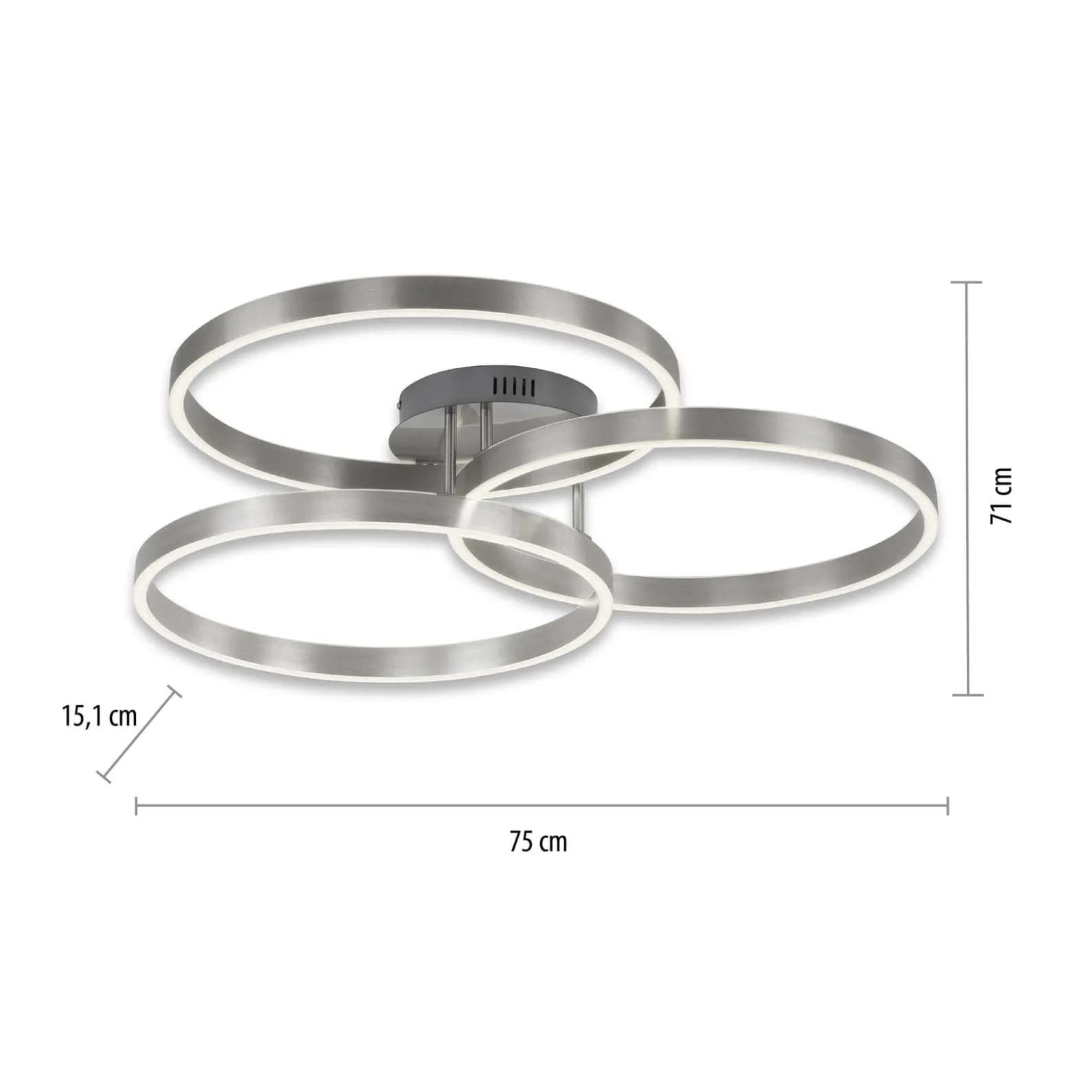 Paul Neuhaus LED-Deckenleuchte Paan, rund, CCT, dimmbar