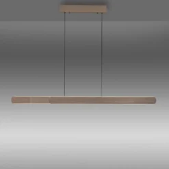 Paul Neuhaus LED-Hängelampe Adriana, braun, Länge 160 cm