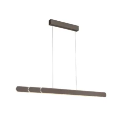 Paul Neuhaus LED-Hängelampe Adriana, braun, Länge 160 cm