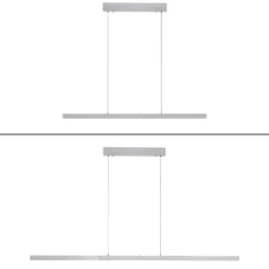Paul Neuhaus LED-Hängelampe Adriana Comfort Lift, alu, CCT