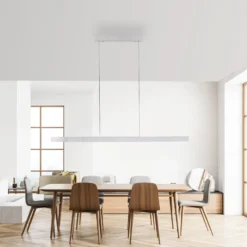 Paul Neuhaus LED-Hängelampe Adriana Square, alu, up/down