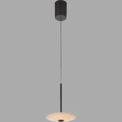 Paul Neuhaus LED-Hängelampe Elipsa, 1-flg., weiß/schwarz