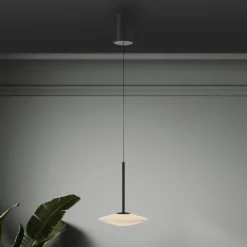 Paul Neuhaus LED-Hängelampe Elipsa, 1-flg., weiß/schwarz