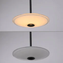Paul Neuhaus LED-Hängelampe Elipsa, 1-flg., weiß/schwarz