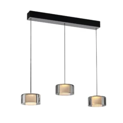 Paul Neuhaus LED-Hängelampe Rika, 71 cm, Glas, dimmbar