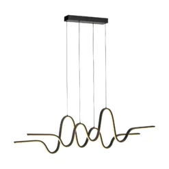 Paul Neuhaus LED-Pendellampe Altitude, schwarz, Länge 125 cm