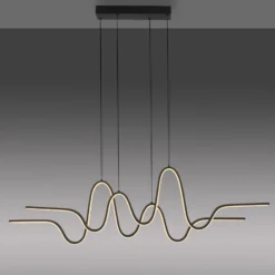 Paul Neuhaus LED-Pendellampe Altitude, schwarz, Länge 125 cm