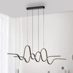 Paul Neuhaus LED-Pendellampe Altitude, schwarz, Länge 125 cm