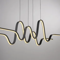 Paul Neuhaus LED-Pendellampe Altitude, schwarz, Länge 125 cm