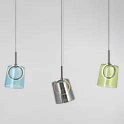 Paul Neuhaus LED-Pendellampe Zula, Länge 87 cm, bunt, 3-flg.