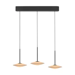 Paul Neuhaus LED-Pendelleuchte Elipsa, 3-flg., weiß/schwarz