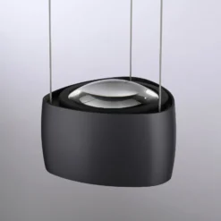 Paul Neuhaus LED-Pendelleuchte Q-Stretto, schwarz, Ø 14,5cm