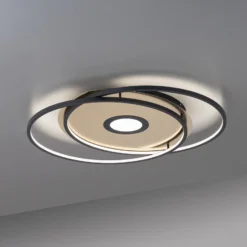 Paul Neuhaus Q-AMIRA LED-Deckenlampe oval, schwarz