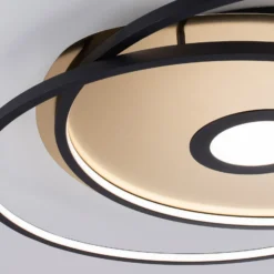 Paul Neuhaus Q-AMIRA LED-Deckenlampe oval, schwarz