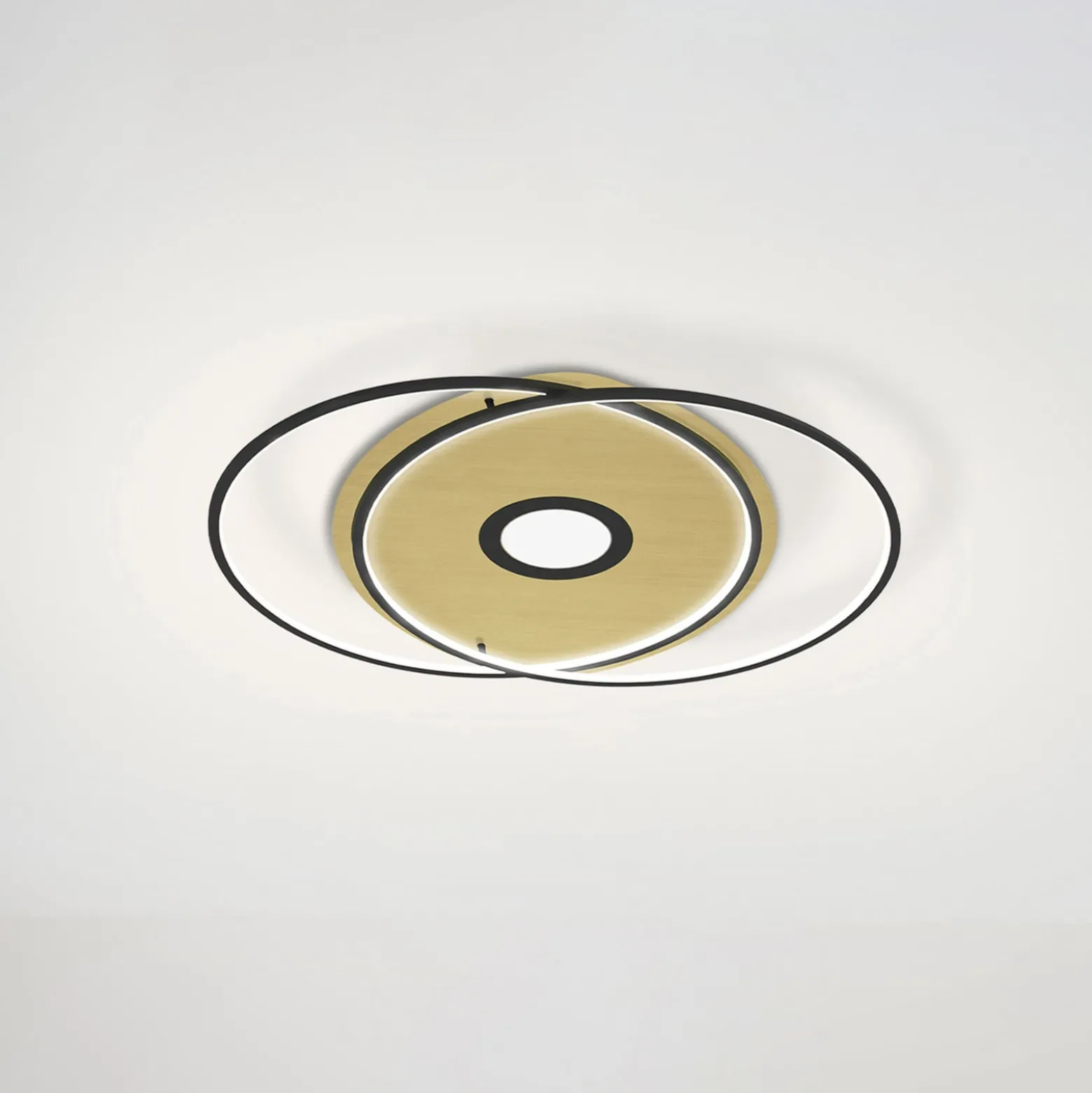 Paul Neuhaus Q-AMIRA LED-Deckenlampe oval, schwarz
