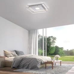 Paul Neuhaus Q-AMIRA LED-Deckenleuchte, silber