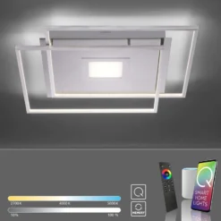Paul Neuhaus Q-AMIRA LED-Deckenleuchte, silber