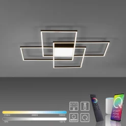Paul Neuhaus Q-ASMIN LED-Deckenleuchte, 80 x 80 cm