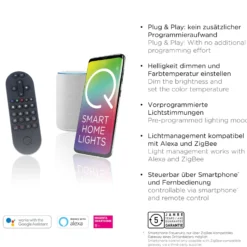 Paul Neuhaus Q-Beluga LED-Deckenleuchte, messing
