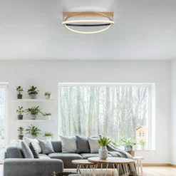 Paul Neuhaus Q-Beluga LED-Deckenleuchte, messing