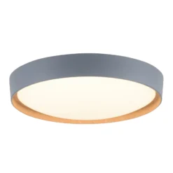 Paul Neuhaus Q-EMILIA LED-Deckenleuchte, grau/holz