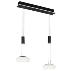 Paul Neuhaus Q-ETIENNE LED-Hängelampe 2fl, schwarz