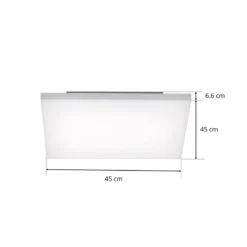 Paul Neuhaus Q-FRAMELESS Deckenlampe RGBW 45x45cm