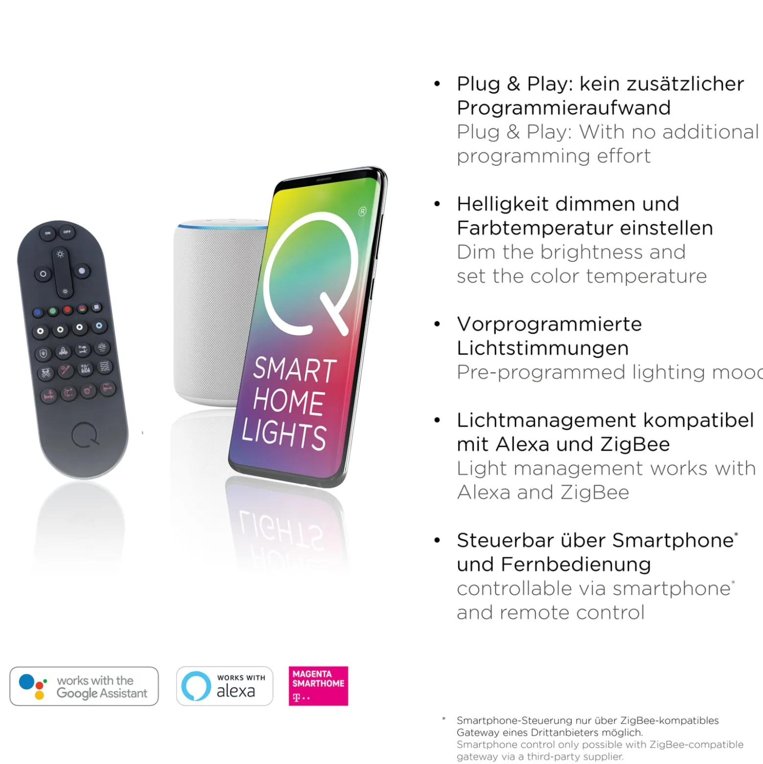 Paul Neuhaus Q-Piato LED-Deckenleuchte dreiflammig