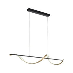 Paul Neuhaus Q-Swing Hängelampe, anthrazit/messing