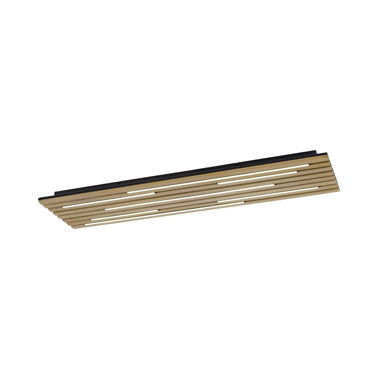 Paul Neuhaus Smart-LED-Deckenlampe Q-Akustik Holz 115 x 31cm
