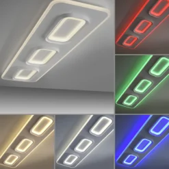 Paul Neuhaus Smart-LED-Deckenlampe Q-Kalina weiß 115 x 30 cm