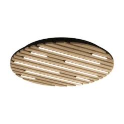 Paul Neuhaus Smart-LED-Deckenleuchte Q-Akustik, Holz Ø 60 cm