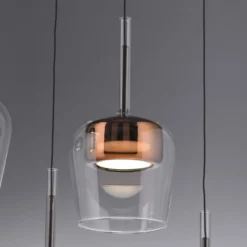 Paul Neuhaus Smart-LED-Hängelampe Q-Kon kupferfarben Ø 21 cm