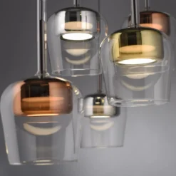 Paul Neuhaus Smart-LED-Hängelampe Q-Kon multicolor 5-flammig