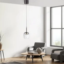 Paul Neuhaus Smart-LED-Hängelampe Q-Kon silberfarben Ø 21 cm