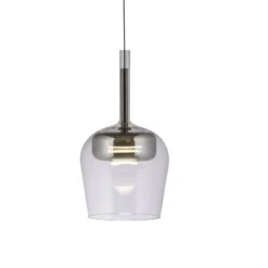 Paul Neuhaus Smart-LED-Hängelampe Q-Kon silberfarben Ø 21 cm