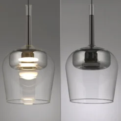 Paul Neuhaus Smart-LED-Hängelampe Q-Kon silberfarben Ø 21 cm