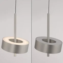 Paul Neuhaus Smart-LED-Hängelampe Q-Rotate aluminium Ø 14 cm
