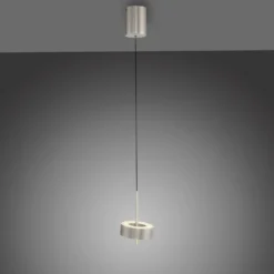 Paul Neuhaus Smart-LED-Hängelampe Q-Rotate aluminium Ø 14 cm