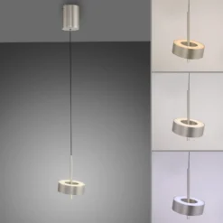 Paul Neuhaus Smart-LED-Hängelampe Q-Rotate aluminium Ø 14 cm