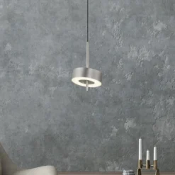 Paul Neuhaus Smart-LED-Hängelampe Q-Rotate aluminium Ø 14 cm
