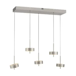 Paul Neuhaus Smart-LED-Hängelampe Q-Rotate, aluminium 5-flg.