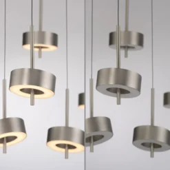 Paul Neuhaus Smart-LED-Hängelampe Q-Rotate, aluminium 5-flg.