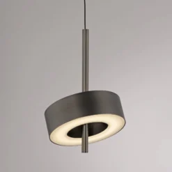 Paul Neuhaus Smart-LED-Hängelampe Q-Rotate dunkelbraun Ø14cm