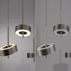 Paul Neuhaus Smart-LED-Hängelampe Q-Rotate dunkelbraun 3-flg