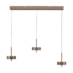 Paul Neuhaus Smart-LED-Hängelampe Q-Rotate dunkelbraun 3-flg
