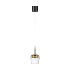 Paul Neuhaus Smart-LED-Hängeleuchte Q-Kon goldfarben Ø 21 cm