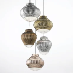 Pendellampe Bonnie 130 cm silber metallic