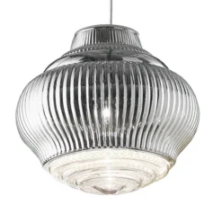 Pendellampe Bonnie 130 cm silber metallic